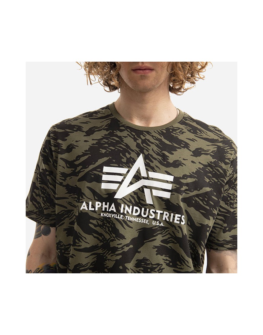 Basic - brushstroke T-Shirt green RIGHT STORE Camo Alpha Industries