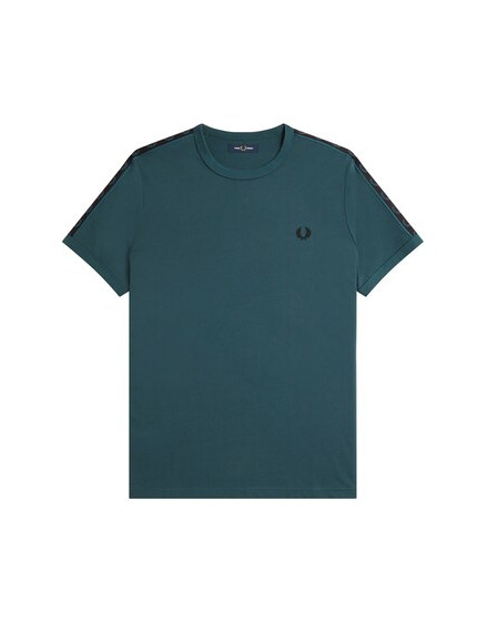 Fred Perry Taped ringer triko Contrast Petrol/black