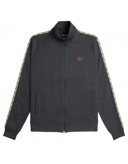 Fred Perry Contrast Tape Track Jacket grey/black